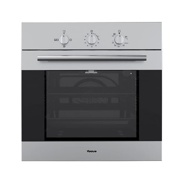 Four Encastrable à Gaz Ventilé FOCUS 7 Programmes 58L - Inox (F.536X) Four Encastrable à Gaz Ventilé FOCUS 7 Programmes 58L - Inox (F.536X)